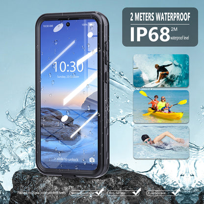 Husa Waterproof pentru Samsung Galaxy A36 A366, ShellBox, Neagra