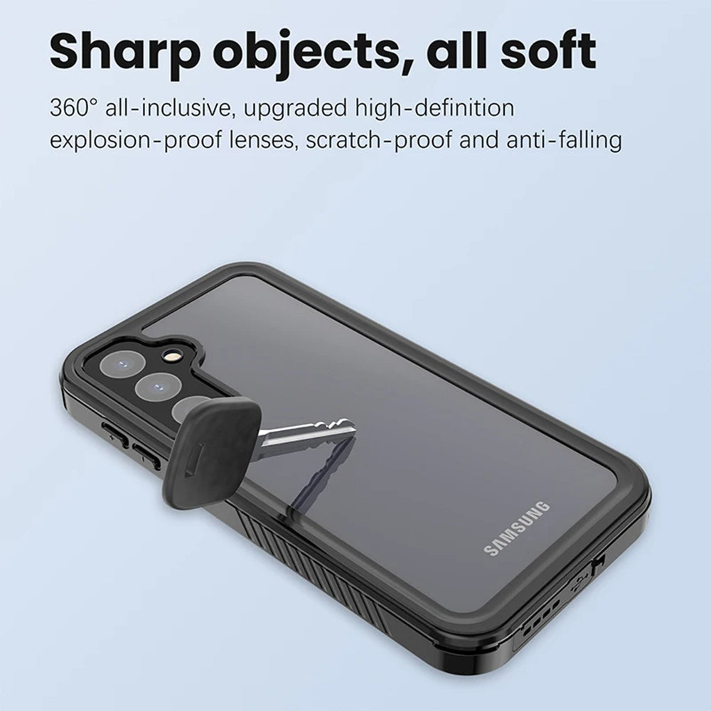 Husa Waterproof pentru Samsung Galaxy A55 5G A556, ShellBox, Neagra