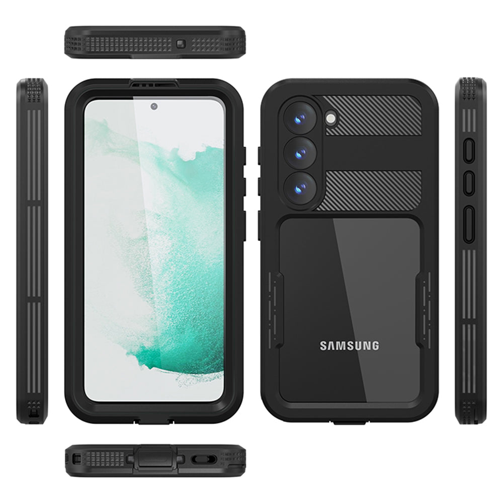 Husa Waterproof pentru Samsung Galaxy S23 S911, ShellBox, Neagra