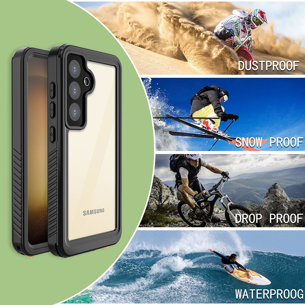 Husa Waterproof pentru Samsung Galaxy S24+ S926, ShellBox, Neagra