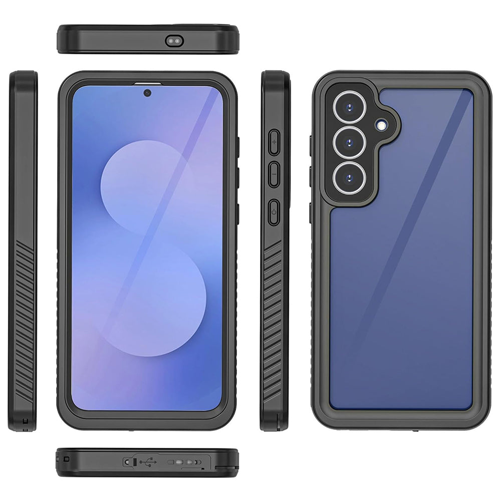 Husa Waterproof pentru Samsung Galaxy S25 FE, ShellBox, Neagra