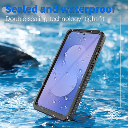 Husa Waterproof pentru Samsung Galaxy S25 FE, ShellBox, Neagra