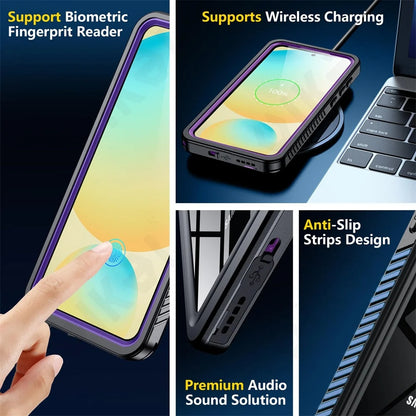 Husa Waterproof pentru Samsung Galaxy S25 S931, ShellBox, Neagra