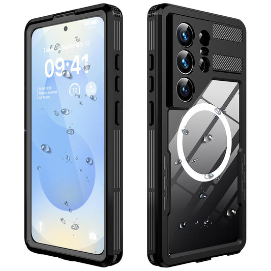 Husa Waterproof pentru Samsung Galaxy S26 Ultra, ShellBox, Neagra