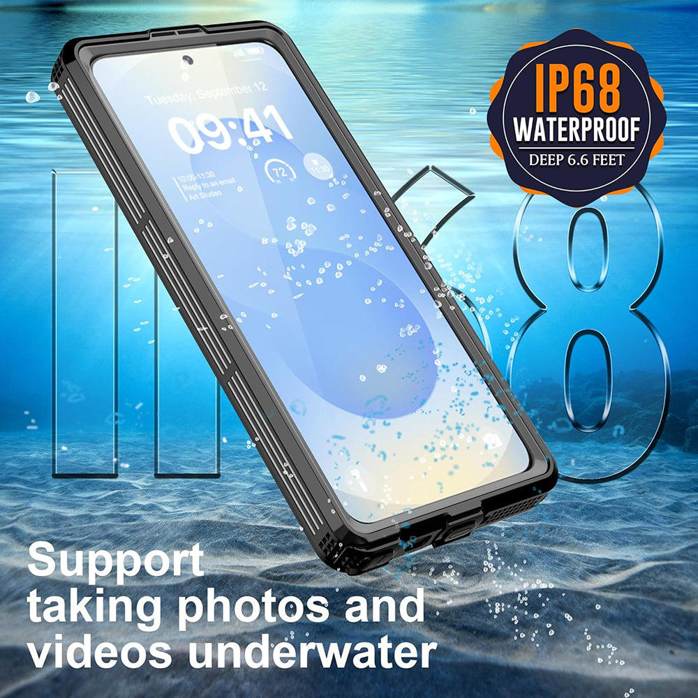 Husa Waterproof pentru Samsung Galaxy S26 Ultra, ShellBox, Neagra