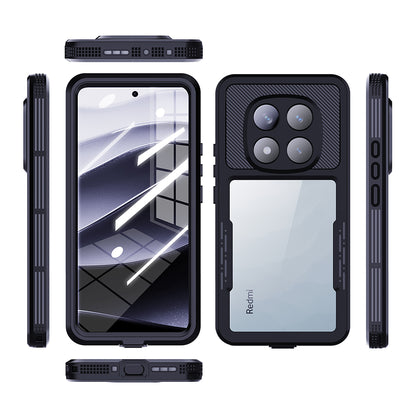 Husa Waterproof pentru Xiaomi Poco X7 / Redmi Note 14 Pro 5G, ShellBox, Neagra