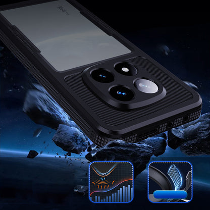 Husa Waterproof pentru Xiaomi Poco X7 / Redmi Note 14 Pro 5G, ShellBox, Neagra