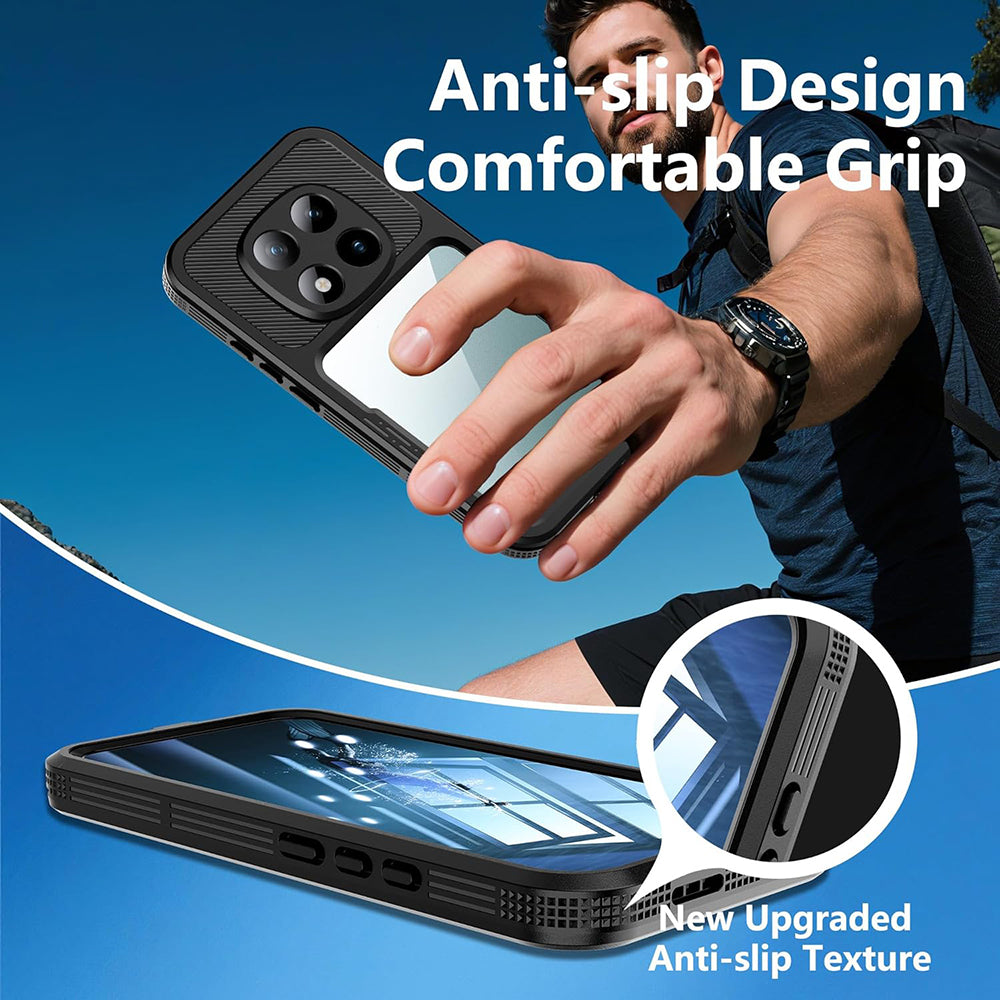 Husa Waterproof pentru Xiaomi Redmi Note 15 Pro 5G, ShellBox, Neagra