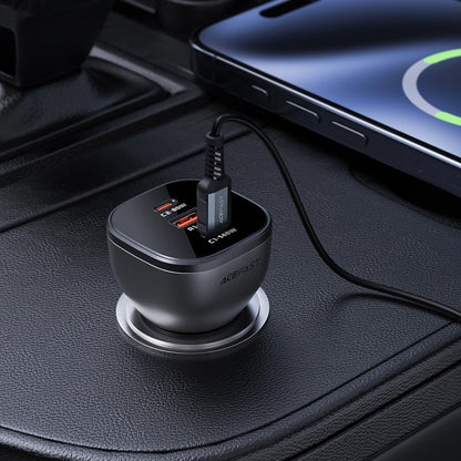 Incarcator Auto Acefast B14, 165W, 5A, 1 x USB-A - 2 x USB-C, Negru