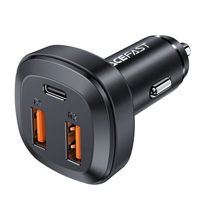 Incarcator Auto Acefast B9, 66W, 5A, 2 x USB-A - 1 x USB-C, Negru