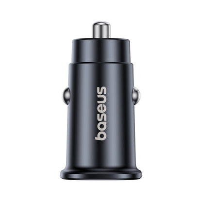 Incarcator Auto Baseus GoTrip, 30W, 3A, 1 x USB-A - 1 x USB-C, Negru