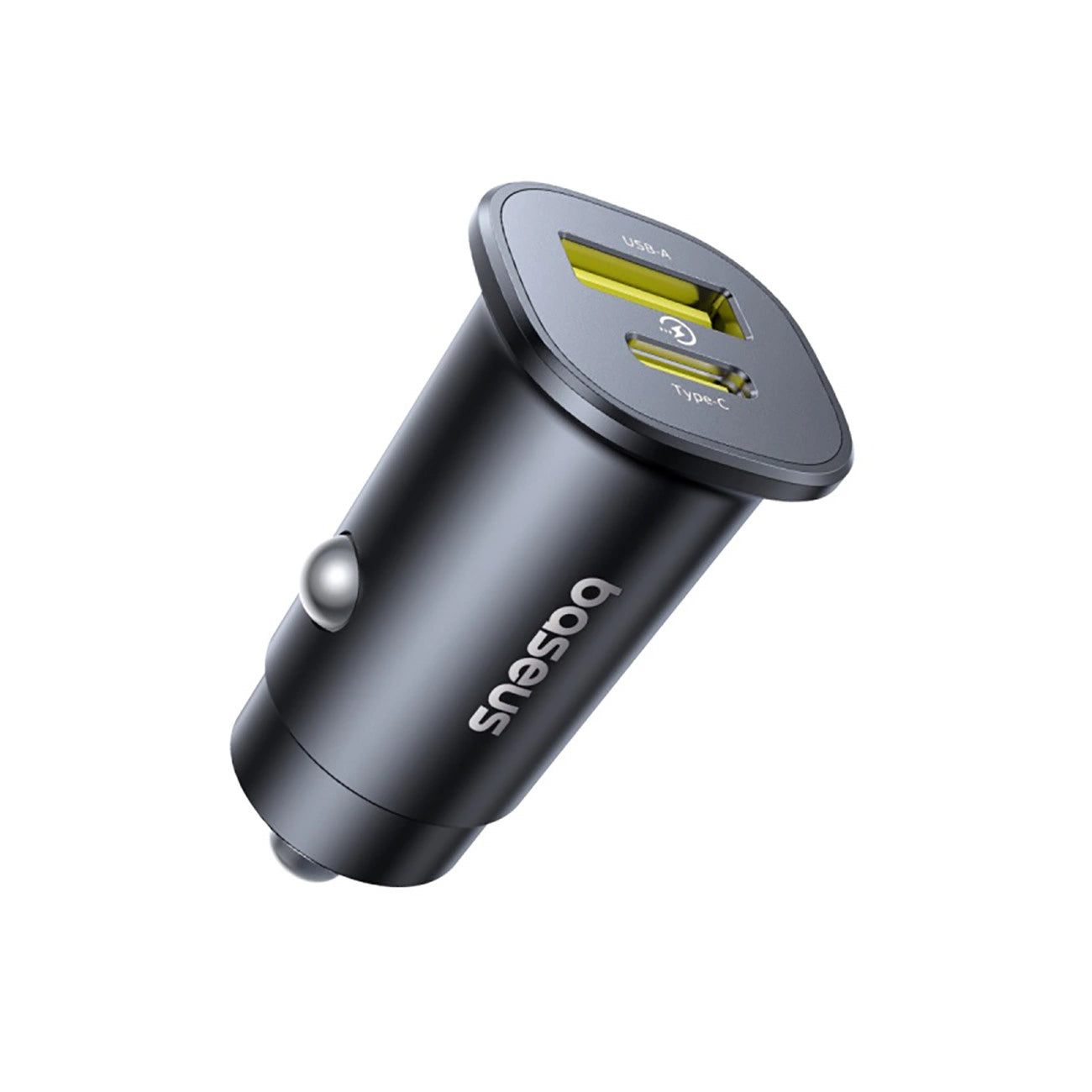 Incarcator Auto Baseus GoTrip, 30W, 3A, 1 x USB-A - 1 x USB-C, Negru