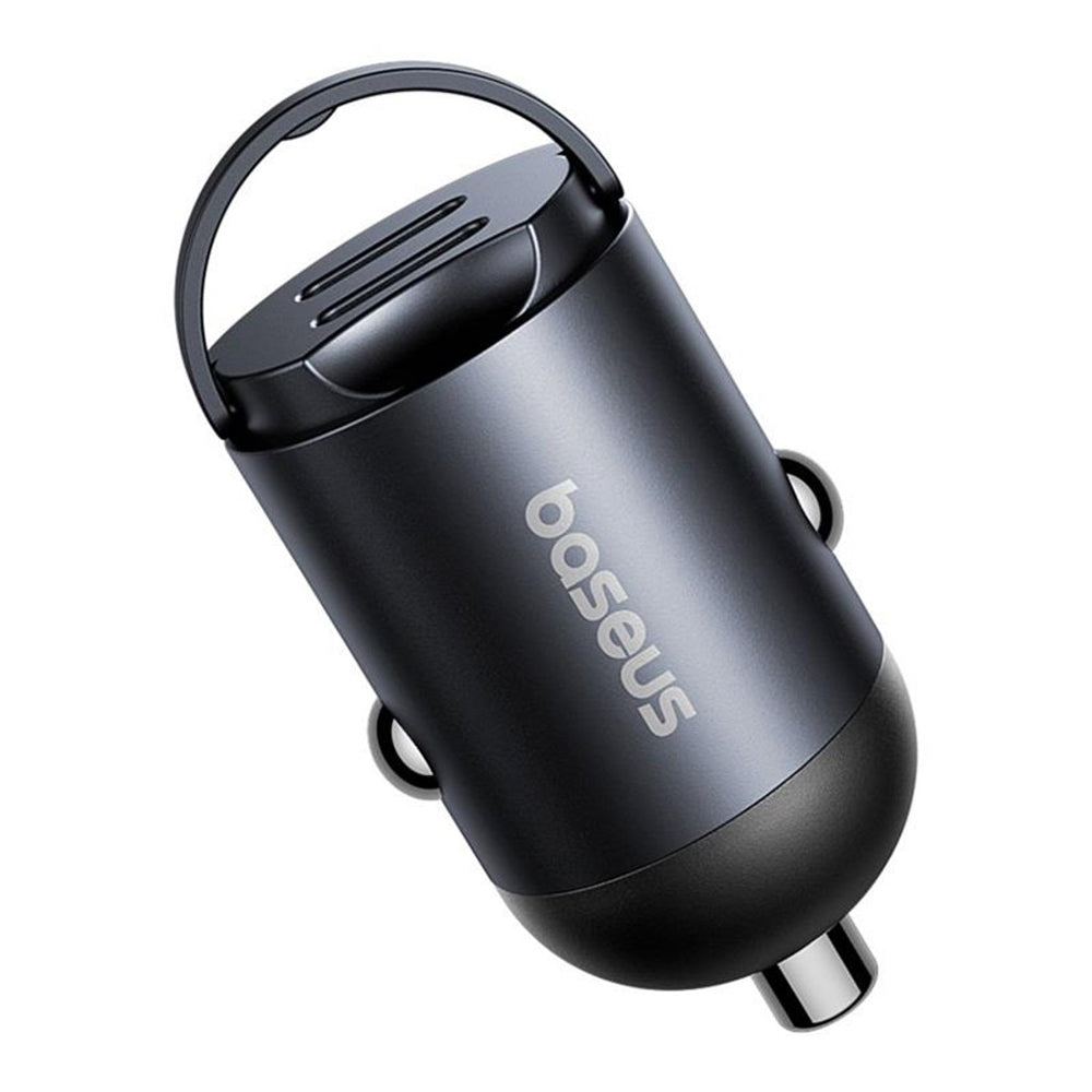 Incarcator Auto Baseus Tiny Star, 30W, 3A, 2 x USB-C, Negru C00035001121-03