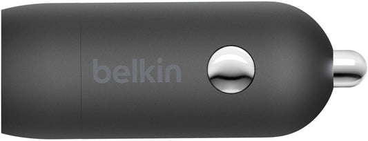 Incarcator Auto Belkin BoostCharge, 30W, 3A, 1 x USB-C, Negru CCA004btBK