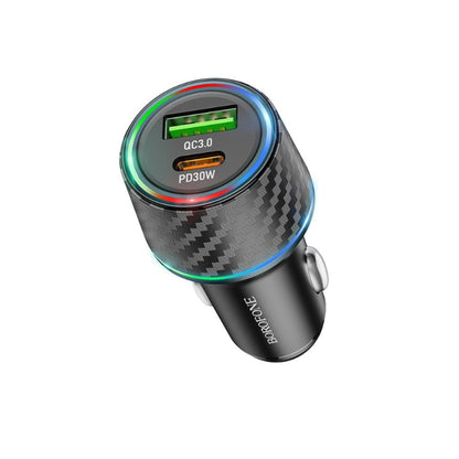 Incarcator Auto Borofone BZ21 Brilliant, 48W, 3A, 1 x USB-A - 1 x USB-C, Negru