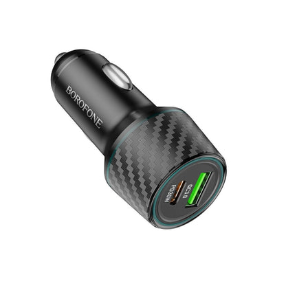 Incarcator Auto Borofone BZ21 Brilliant, 48W, 3A, 1 x USB-A - 1 x USB-C, Negru