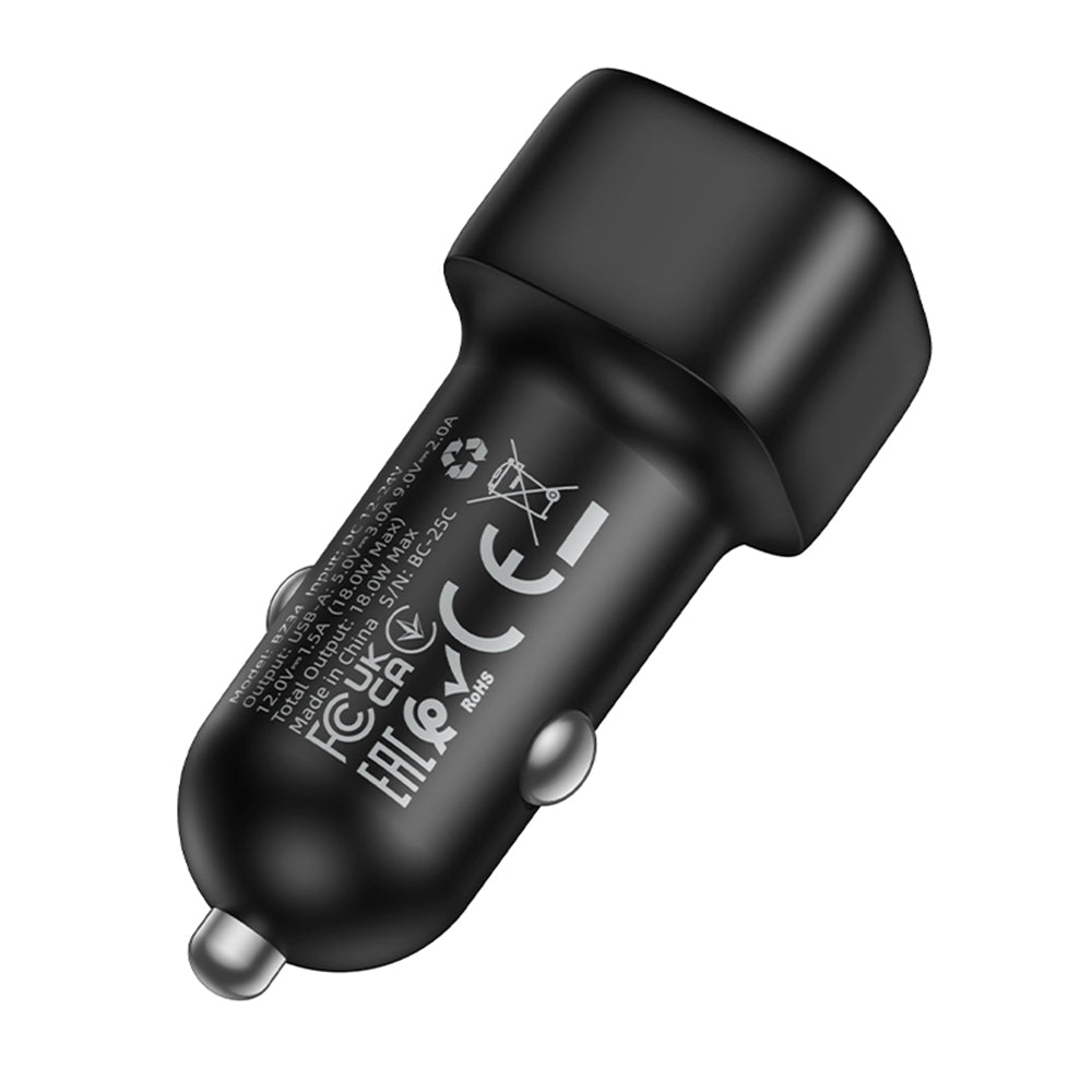 Incarcator Auto Borofone BZ34 Cloud, 18W, 3A, 1 x USB-A, Negru
