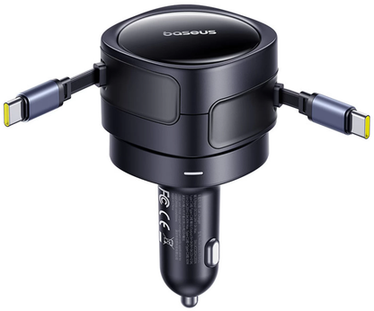 Incarcator Auto Cu Cablu USB-C Baseus Enjoyment Max, 60W, Negru C00035507121-01