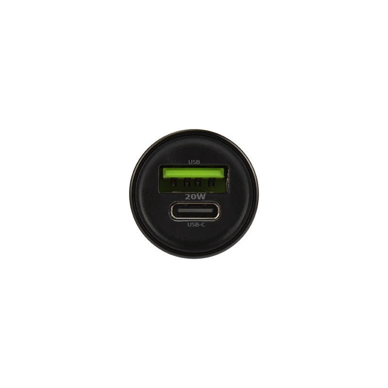 Incarcator Auto Cu Cablu Lightning MaXlife MXCC-04, 20W, 3A, 1 x USB-A - 1 x USB-C, Negru