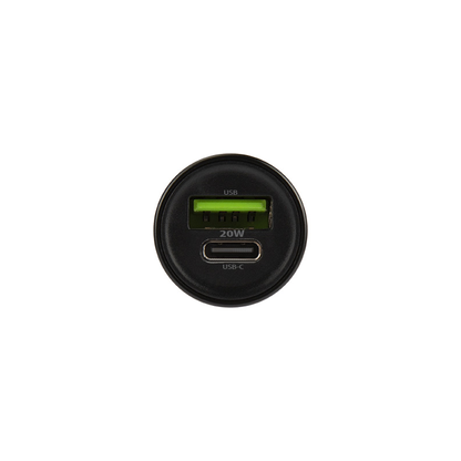 Incarcator Auto Cu Cablu Lightning MaXlife MXCC-04, 20W, 3A, 1 x USB-A - 1 x USB-C, Negru