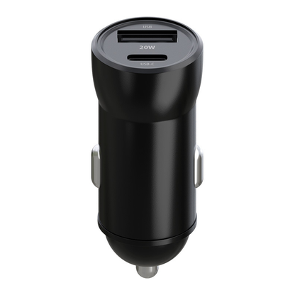 Incarcator Auto Cu Cablu Lightning MaXlife MXCC-04, 20W, 3A, 1 x USB-A - 1 x USB-C, Negru