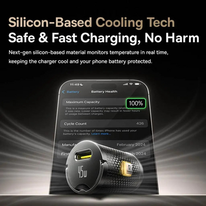 Incarcator Auto Cu Cablu USB-C Baseus PrimeTrip VP2, 45W, 3A, 1 x USB-C, Negru C0206800