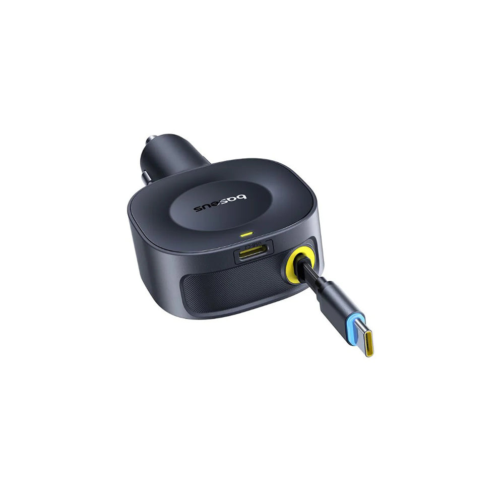 Incarcator Auto Cu Cablu USB-C Baseus PrimeTrip VR2, 30W, 3A, 1 x USB-C, Negru C0206400