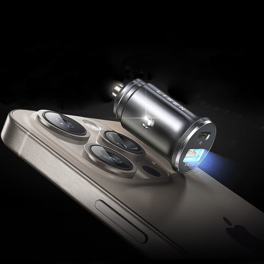 Incarcator Auto Cu Cablu USB-C / Lightning Lisen, 48W, 3A, 1 x USB-A - 1 x USB-C, Negru YL0223080035