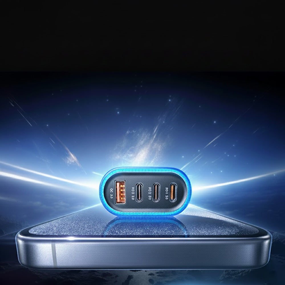 Incarcator Auto Cu Cablu USB-C Lisen, 101W, 3.25A, 1 x USB-A - 3 x USB-C, Negru YL0223120021