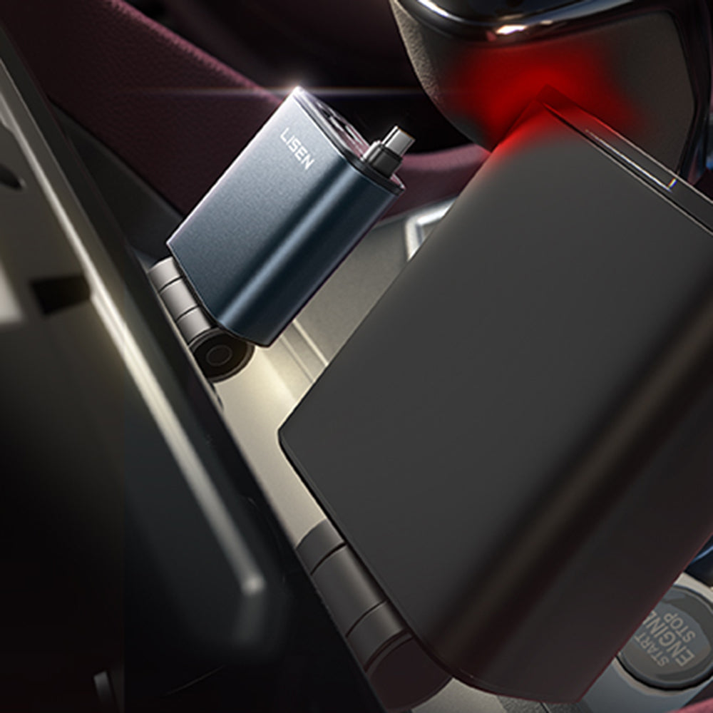 Incarcator Auto Cu Cablu USB-C Lisen, 57W, 3A, 1 x USB-A - 1 x USB-C, Negru YL0325010016