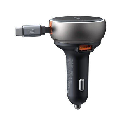 Incarcator Auto Cu Cablu USB-C McDodo CC-4850, 80W, 3A, 1 x USB-A - 1 x USB-C, Negru