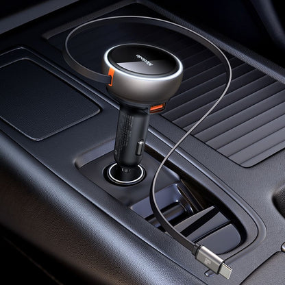 Incarcator Auto Cu Cablu USB-C McDodo CC-4850, 80W, 3A, 1 x USB-A - 1 x USB-C, Negru