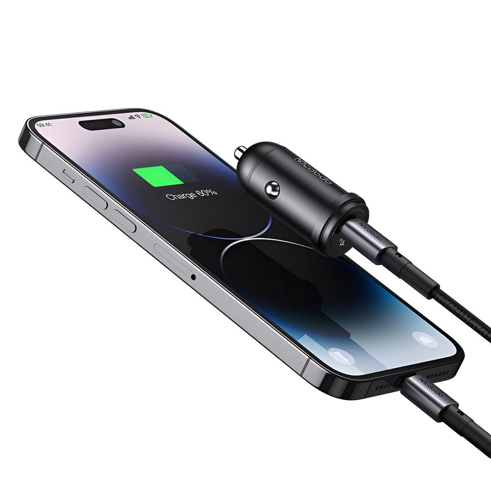 Incarcator Auto Cu Cablu USB-C Mcdodo CC-7495, 45W, 3A, 1 x USB-C, Negru