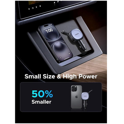 Incarcator Auto Cu Cablu USB-C UGREEN EC601, 75W, 3A, 1 x USB-A - 1 x USB-C, Gri