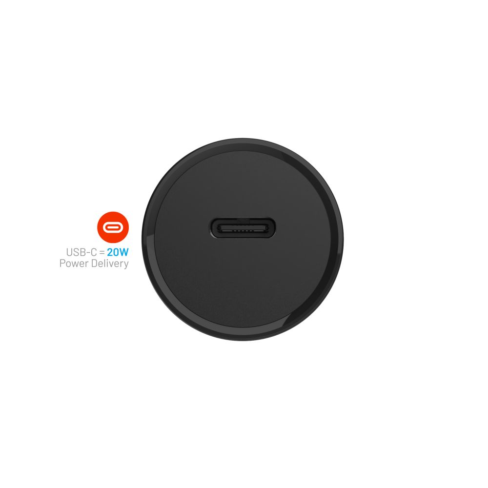 Incarcator Auto Fixed, 20W, 3A, 1 x USB-C, Negru
