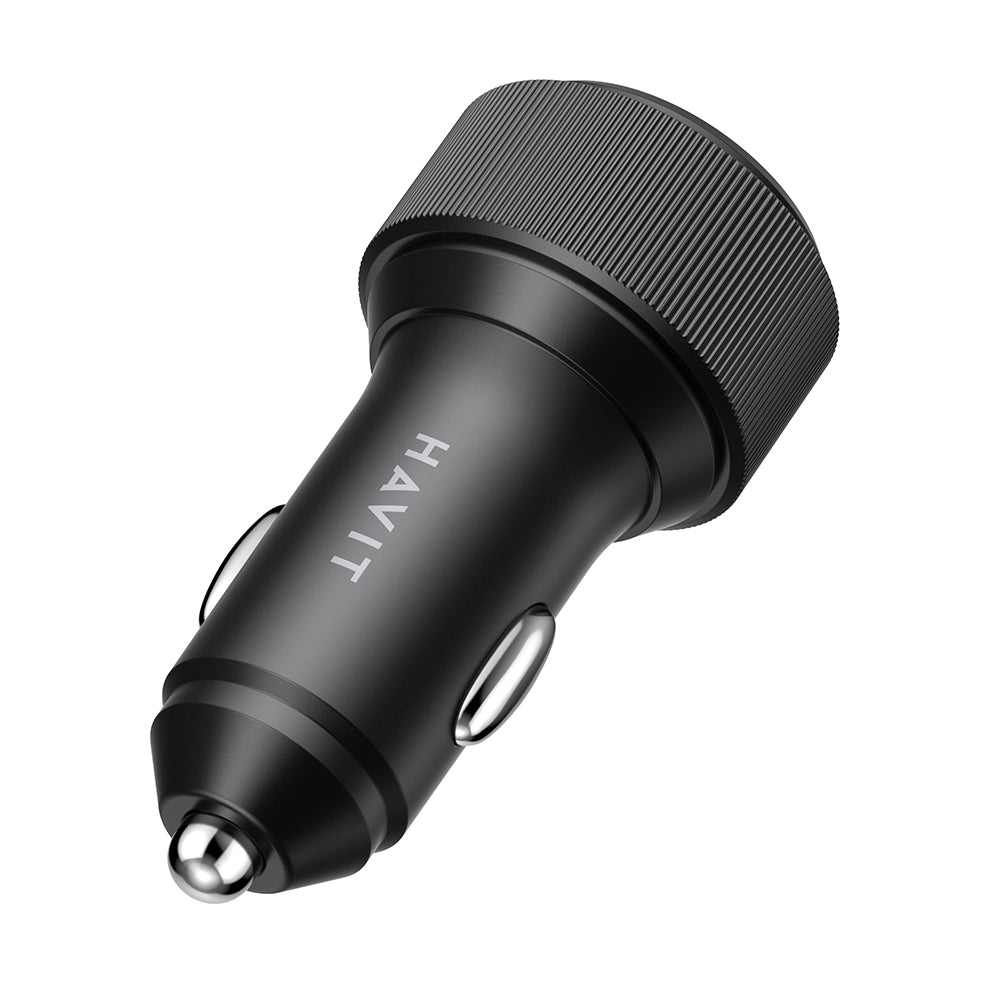 Incarcator Auto HAVIT CC2014, 30W, 3A, 2 x USB-C, Negru