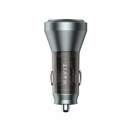 Incarcator Auto HAVIT CC2017, 45W, 3A, 1 x USB-A - 1 x USB-C, Negru Albastru