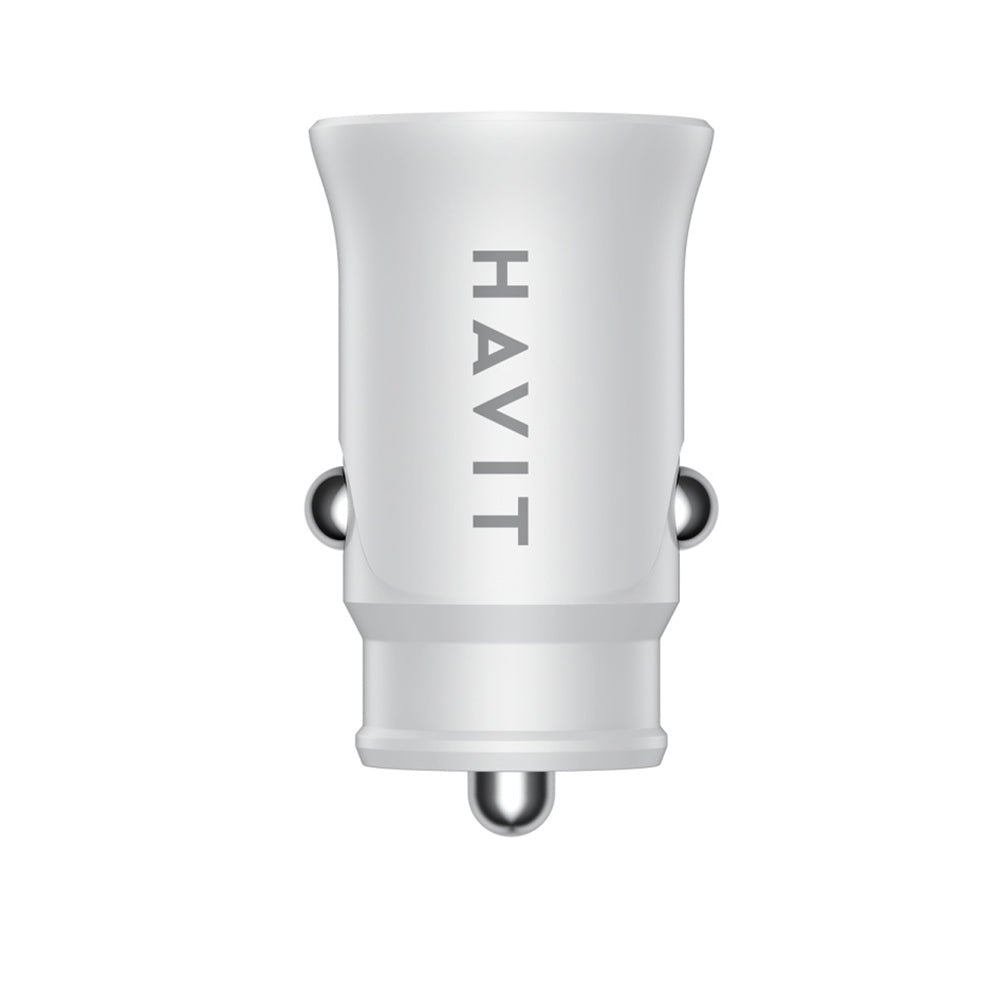 Incarcator Auto HAVIT CC2022, 20W, 3A, 1 x USB-A - 1 x USB-C, Alb