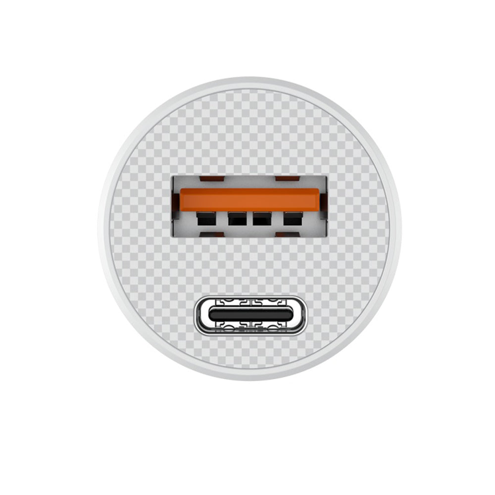 Incarcator Auto HAVIT CC2022, 20W, 3A, 1 x USB-A - 1 x USB-C, Alb