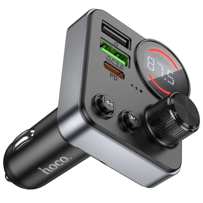 Modulator FM Bluetooth HOCO E86, 2 x USB-A - 1 x USB-C - 1 x microSD