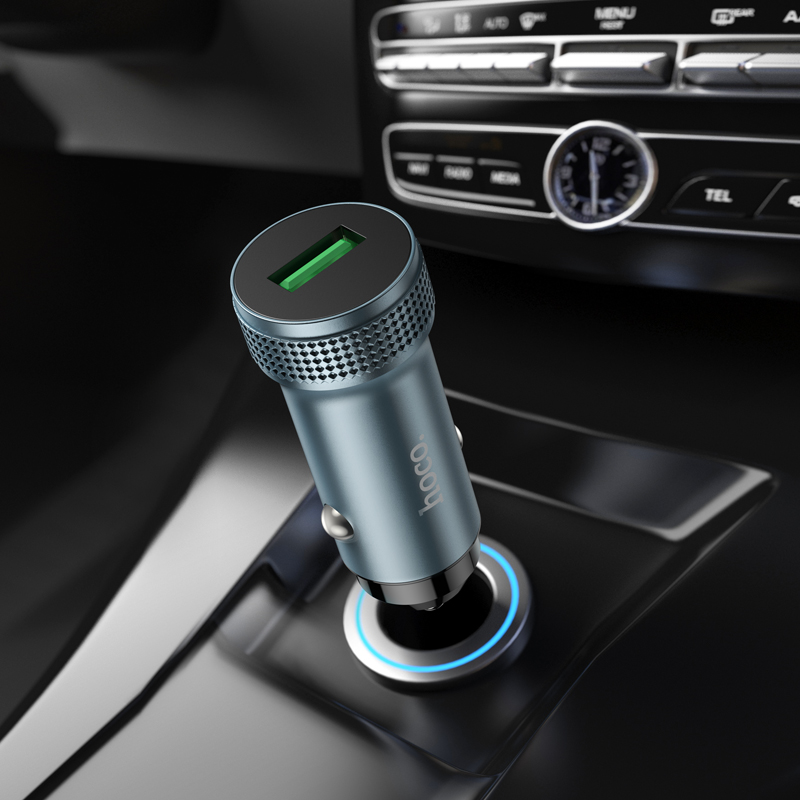 Incarcator Auto HOCO Z49A, 18W, 3A, 1 x USB-A, Negru