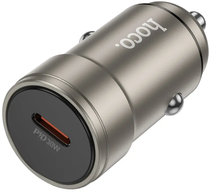 Incarcator Auto HOCO Z57, 30W, 3A, 1 x USB-C, Gri