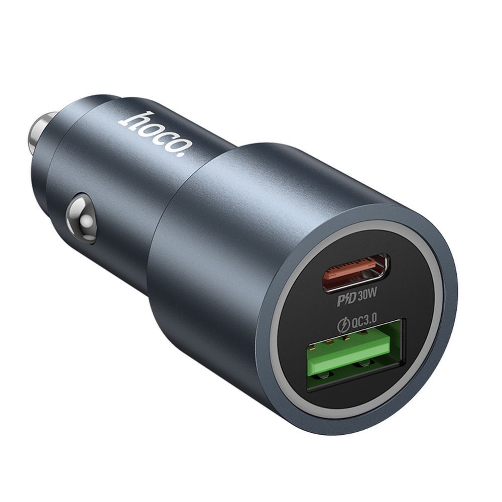 Incarcator Auto HOCO Z60, 48W, 3A, 1 x USB-A - 1 x USB-C, Negru