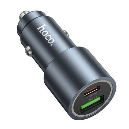 Incarcator Auto HOCO Z60, 48W, 3A, 1 x USB-A - 1 x USB-C, Negru