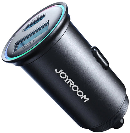 Incarcator Auto Joyroom JR-CCN04, 60W, 3A, 1 x USB-A - 1 x USB-C, Negru