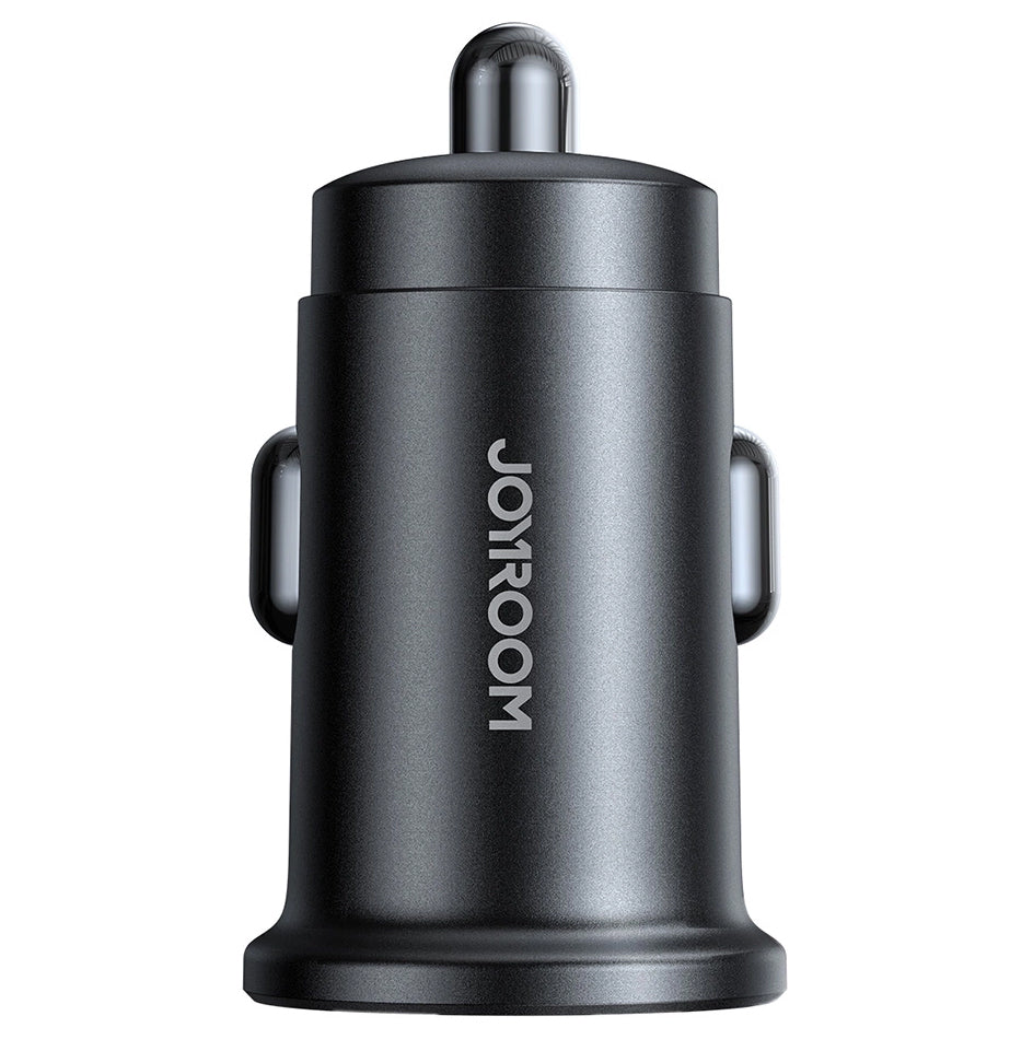 Incarcator Auto Joyroom JR-CCN16 Mini, 12W, 2.4A, 1 x USB-A - 1 x USB-C, Negru