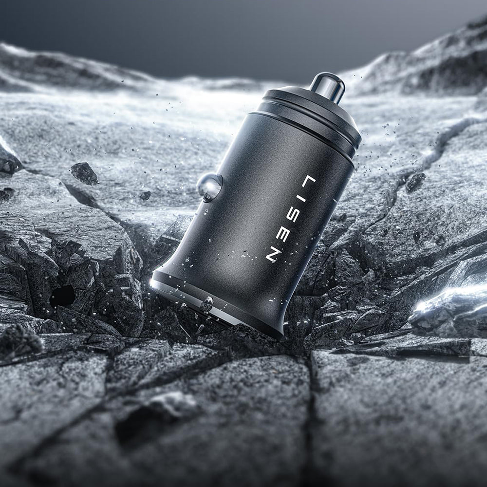 Incarcator Auto Lisen, 45W, 3A, 2 x USB-C, Negru YL0223080007