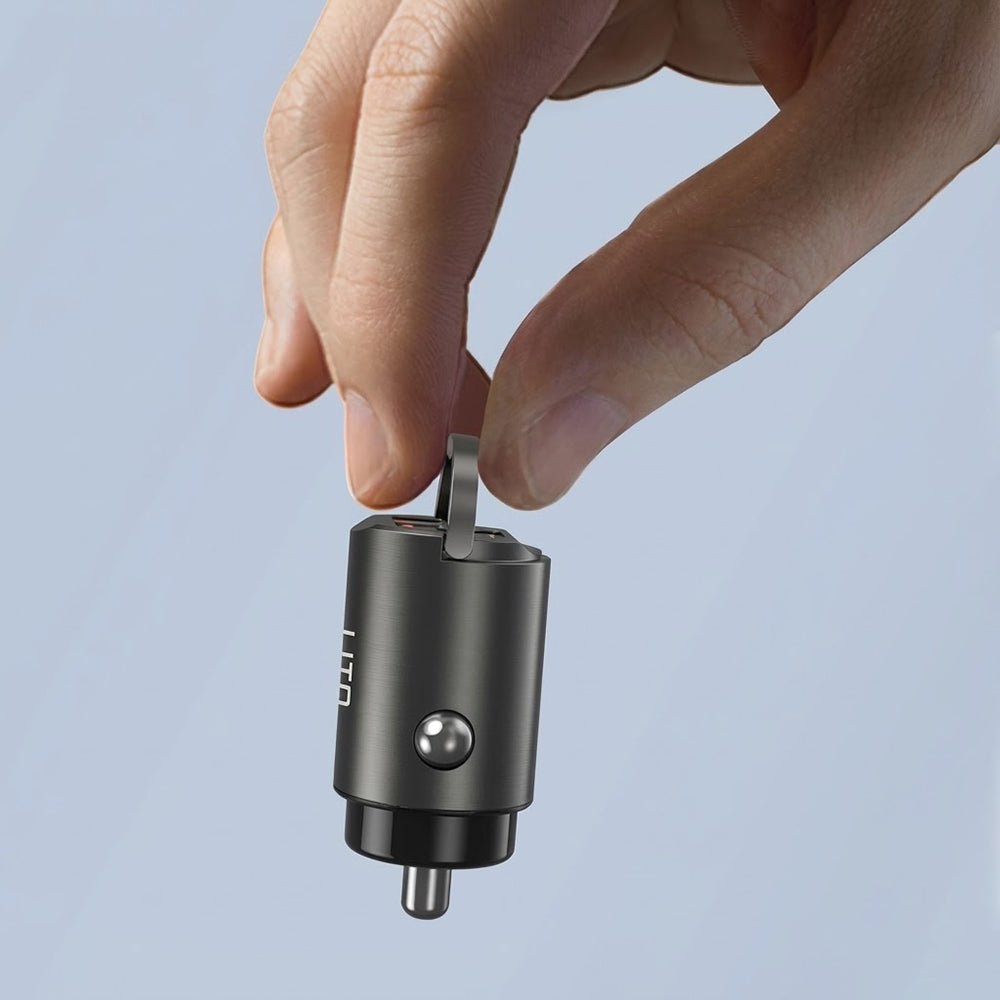Incarcator Auto Lito IN-C03, 30W, 3A, 1 x USB-A - 1 x USB-C, Negru
