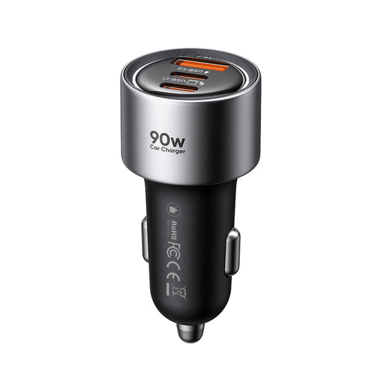 Incarcator Auto McDodo CC-3110 Gana, 90W, 3A, 1 x USB-A - 2 x USB-C, Negru