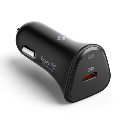 Incarcator Auto Spigen EV301 Essential, 30W, 3A, 1 x USB-C, Negru ACP08699